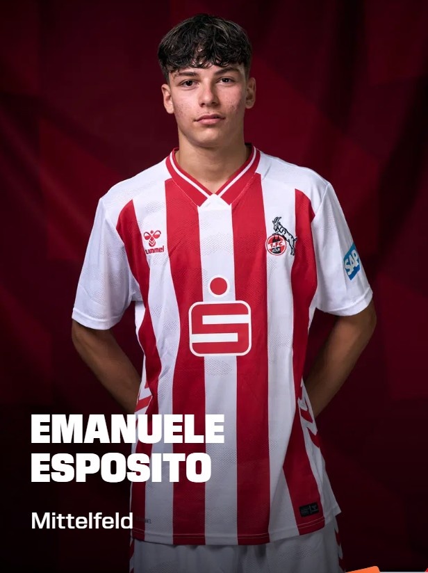 记者：尤文关注科隆16岁中场E·埃斯波西托，亚特兰大也有意