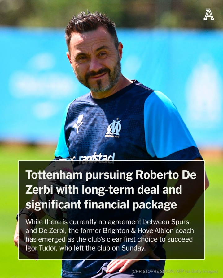 下血本！TA：热刺重金邀约德泽尔比，他或成英超收入最高主帅之一