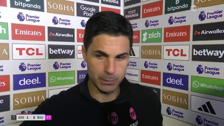 阿尔特塔：这无疑是一记重拳打在脸上，我们今天做了很多奇怪的事