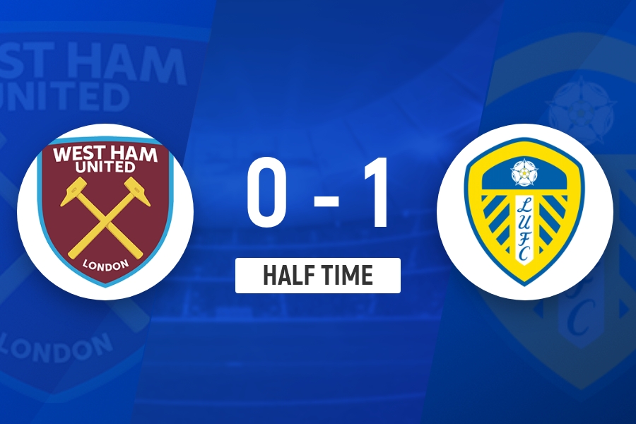 半场-田中碧精彩抽射破门两队门将均献神扑 利兹联1-0西汉姆联