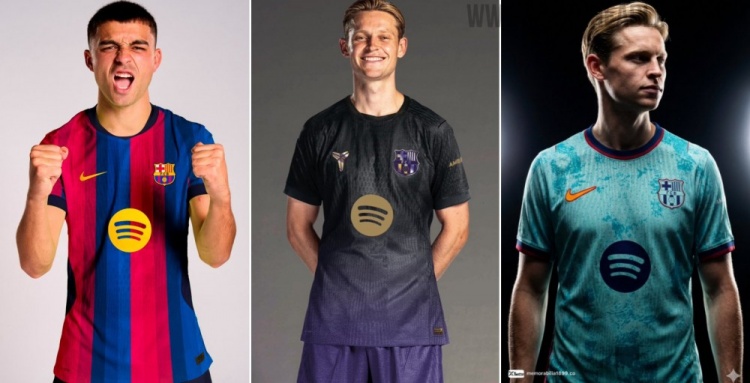 巴萨2026-27赛季第三球衣谍照：薄荷绿为主色调，预计8至9月发布