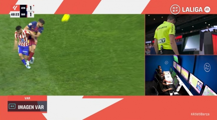 承认误判！官方：马丁蹬踏阿尔马达应被红牌罚下，VAR本不应介入