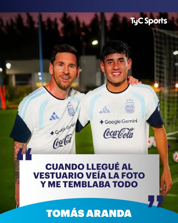 博卡小将谈与梅西一起训练：激动得浑身发抖，他把困难事情变简单