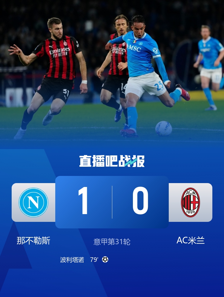 强强对话首败…米兰打意甲前六5胜3平1负，战绩亮眼却已差国米9分