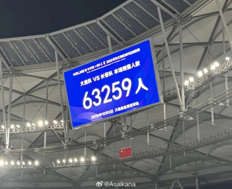 “东北超”决赛梭鱼湾现场观众63259人，创全国业余足球比赛纪录
