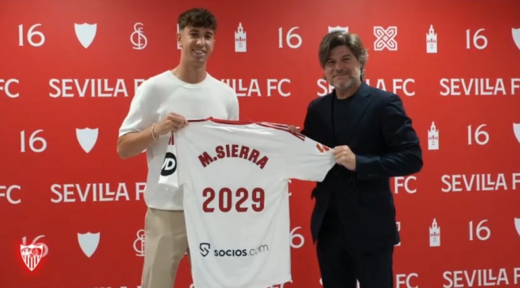 官方：塞维利亚续约21岁前锋米格尔·塞拉，新合同至2029年