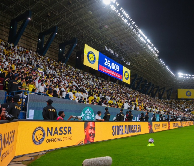 利雅得胜利本轮大胜纳杰马体育，现场观众人数为26003人