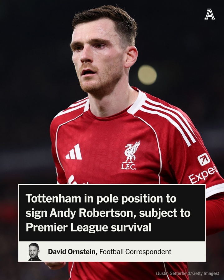 结束9年红军生涯！DO：热刺有望今夏签罗伯逊，前提是能成功保级