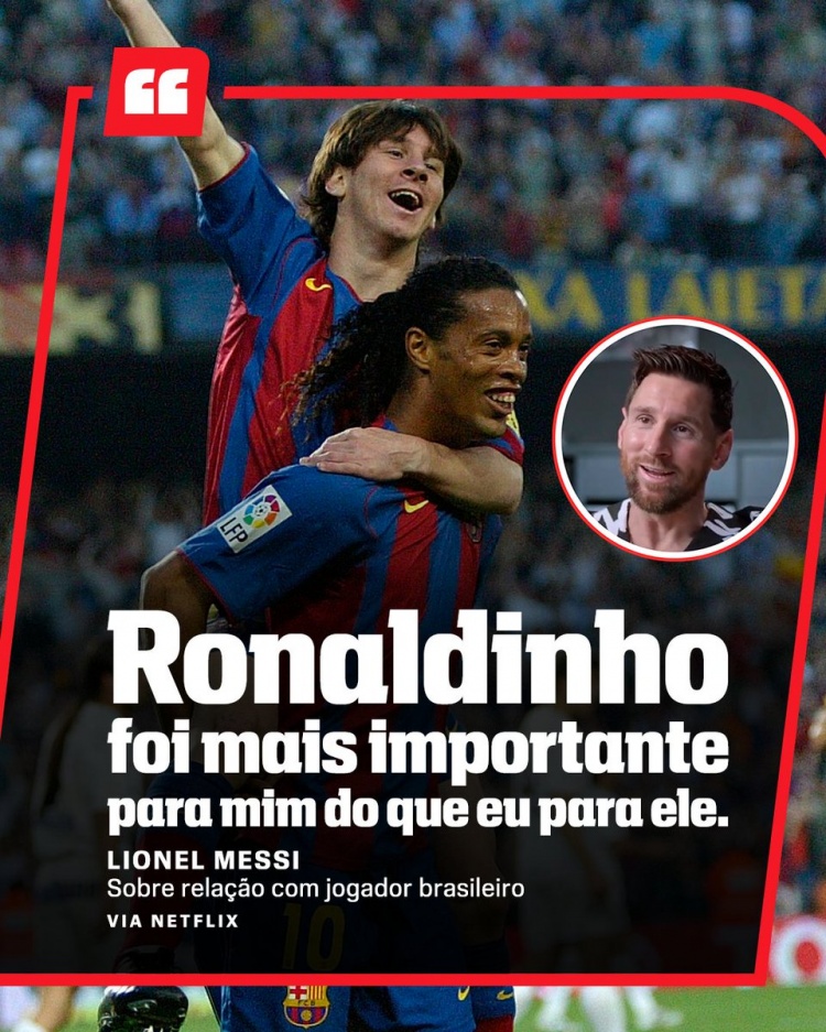 梅西忆小罗：相比于我对他的重要性，他对我的重要性更大