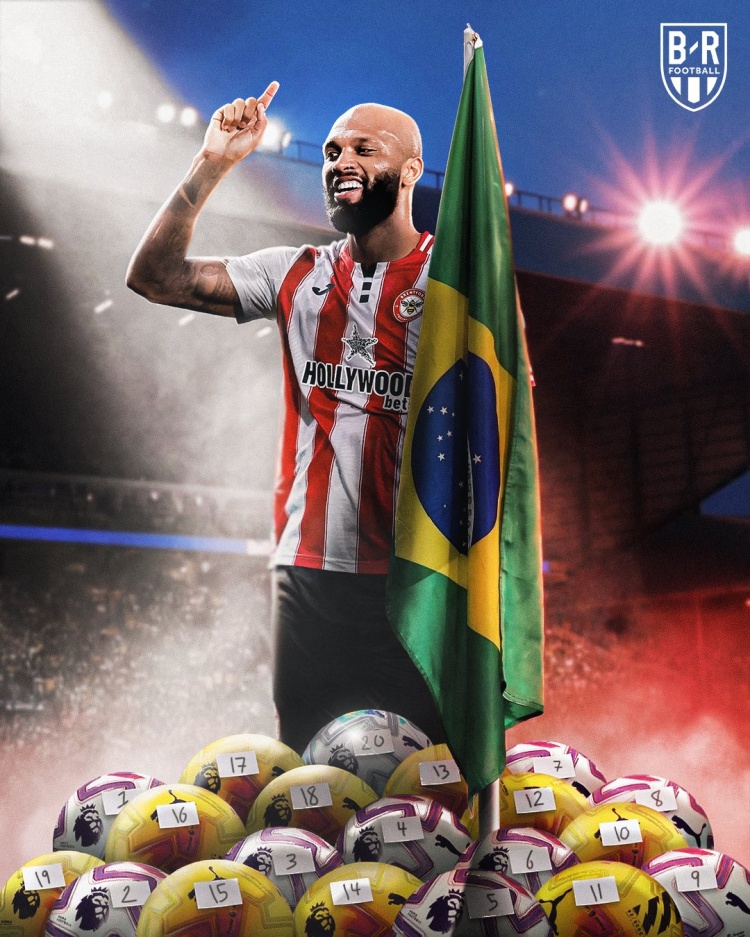 创造历史！伊戈尔·蒂亚戈成英超首位单赛季打进20球巴西球员