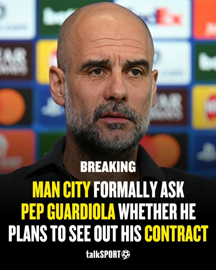 talkSPORT：曼城正式询问瓜帅是否履行完合同，希望制订夏季计划