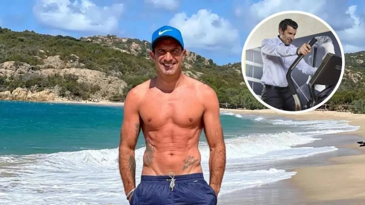 53岁完美身材！菲戈：每周去2-3次健身房跑8-10公里 不吃油炸食品