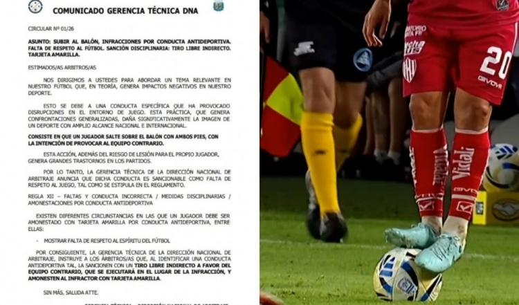 奥莱报：阿根廷裁委会将踩球视为挑衅、不尊重行为，未来将会处罚